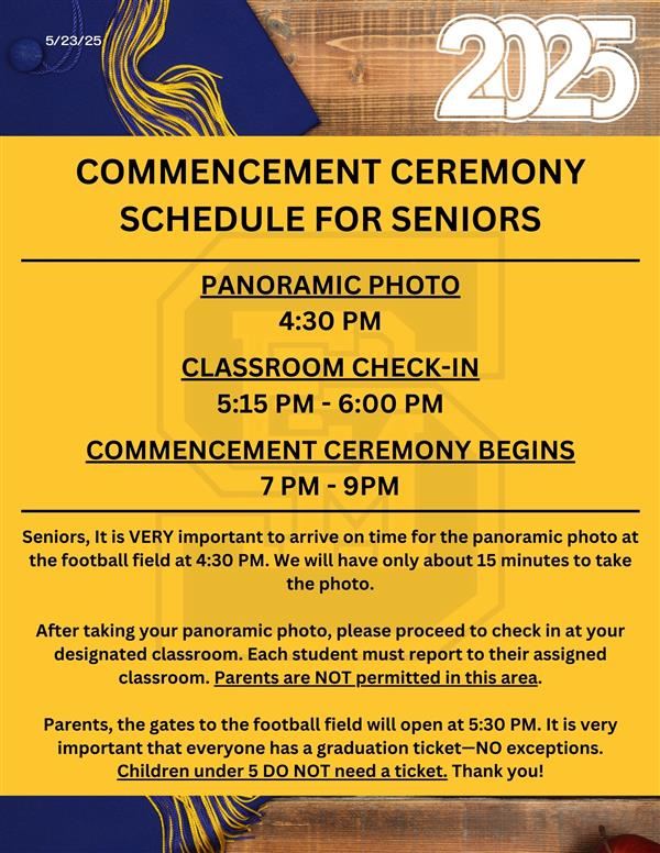 english flyer for grad schedule 2025